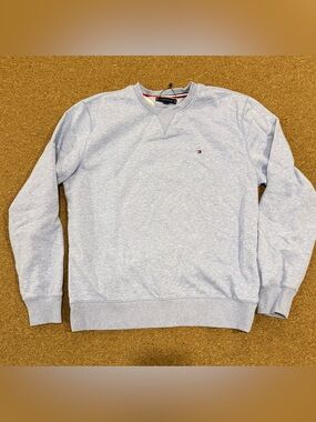 Tommy Hilfiger Light Heather Blue Crewneck Sweater XL